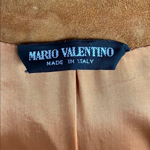 Vintage MARIO VALENTINO suede jacket with detail - Picture 3 of 7